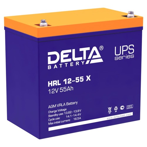 Аккумулятор Delta HRL 12-55 X
