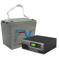 Комплект ИБП Ecovolt SMART 312 + Аккумулятор Vektor GPL 12-75 для котла Комплект ИБП Ecovolt SMART 312 + Аккумулятор Vektor GPL 12-75 для котла