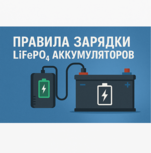 Правила зарядки LiFePO₄ аккумуляторов Правила зарядки LiFePO₄ аккумуляторов