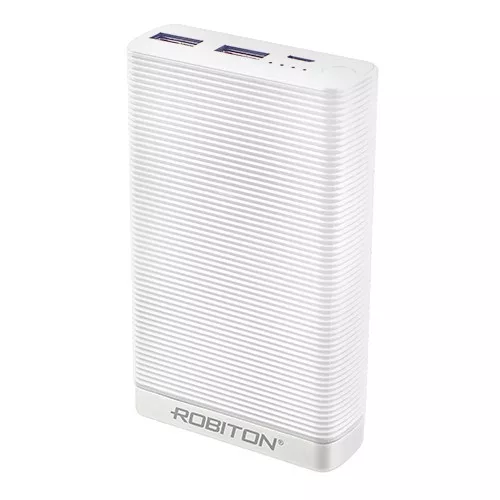 Универсальный внешний аккумулятор ROBITON POWER BANK Li7.8-W 7800 мАч белый BL1 15288