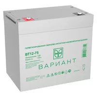 Аккумулятор Вариант ВТ12-75 Аккумулятор Вариант ВТ12-75