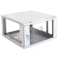 Шкаф телекоммуникационный настенный ЦМО разборный ЭКОНОМ 6U (600 × 650) дверь стекло ШРН-Э-6.650